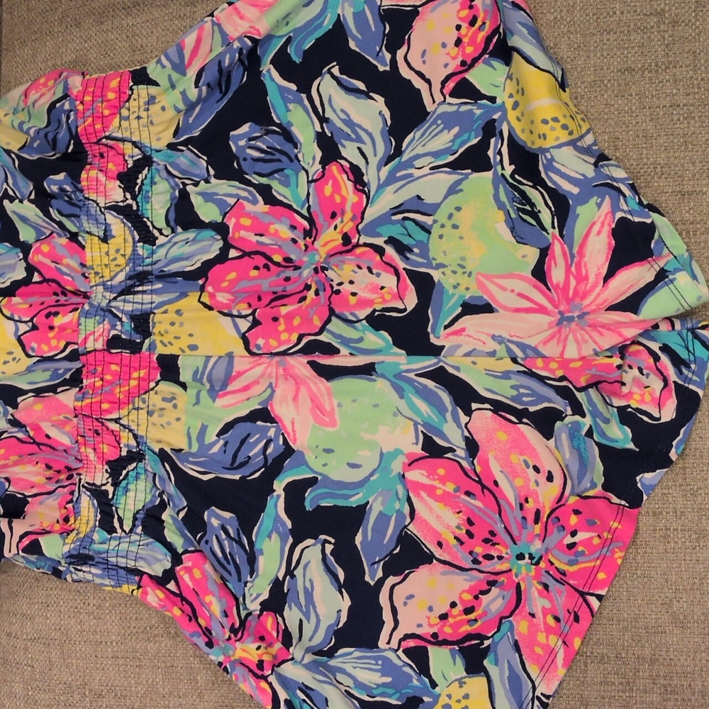 Lilly Pulitzer Tala Romper Women's Medium Navy Capri Soleil - Picture 6 of 7